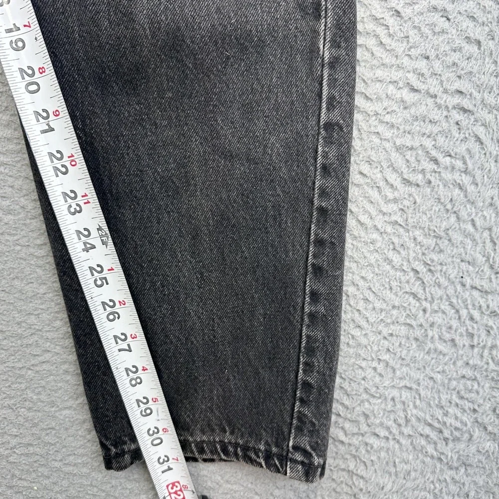 Vintage Levis 550 Jeans Mens 34x32 Black Tapered Leg Relaxed Fit Batwing USA 90s